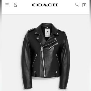 COACH LAMB LEATHER JACKET